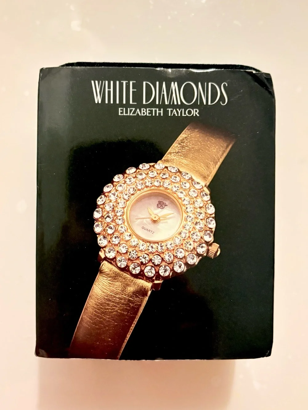 White Diamonds Elizabeth Taylor Gold Crystal-Accent Women's Bracelet Watch